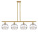 Ballston Four Light Island Pendant in Satin Gold (405|516-4I-SG-G556-10CL)