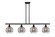 Ballston Four Light Island Pendant in Matte Black (405|516-4I-BK-G556-8SM)