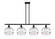 Ballston Four Light Island Pendant in Matte Black (405|516-4I-BK-G556-10CL)