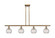 Ballston Four Light Island Pendant in Brushed Brass (405|516-4I-BB-G122C-6CL)