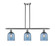 Ballston Three Light Island Pendant in Brushed Satin Nickel (405|516-3I-SN-G558-6BL)