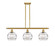 Ballston Three Light Island Pendant in Satin Gold (405|516-3I-SG-G556-8CL)