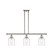 Ballston Three Light Island Pendant in Polished Nickel (405|516-3I-PN-G558-6CL)