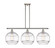 Ballston Three Light Island Pendant in Polished Nickel (405|516-3I-PN-G556-12CL)