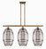 Ballston Three Light Island Pendant in Brushed Brass (405|516-3I-BB-G557-10SM)