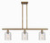 Ballston Three Light Island Pendant in Brushed Brass (405|516-3I-BB-G112C-5CL)