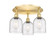 Ballston Three Light Semi-Flush Mount in Satin Gold (405|516-3C-SG-G558-6SDY)
