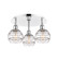 Ballston Three Light Semi-Flush Mount in Satin Gold (405|516-3C-SG-G556-6CL)