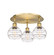 Ballston Three Light Semi-Flush Mount in Brushed Brass (405|516-3C-BB-G556-6CL)