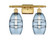 Ballston LED Bath Vanity in Satin Gold (405|516-2W-SG-G557-6BL)