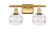 Ballston LED Bath Vanity in Satin Gold (405|516-2W-SG-G556-6CL)