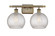 Ballston Two Light Bath Vanity in Antique Brass (405|516-2W-AB-G122C-8CL)