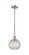 Ballston One Light Mini Pendant in Brushed Satin Nickel (405|516-1S-SN-G122C-8CL)