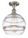 Ballston One Light Semi-Flush Mount in Brushed Satin Nickel (405|516-1C-SN-G556-10CL)