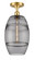 Ballston One Light Semi-Flush Mount in Satin Gold (405|516-1C-SG-G557-8SM)