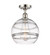 Ballston One Light Semi-Flush Mount in Polished Nickel (405|516-1C-PN-G556-10CL)