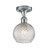 Ballston One Light Semi-Flush Mount in Polished Chrome (405|516-1C-PC-G122C-6CL)