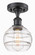 Ballston One Light Semi-Flush Mount in Matte Black (405|516-1C-BK-G556-6CL)