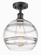 Ballston One Light Semi-Flush Mount in Matte Black (405|516-1C-BK-G556-10CL)
