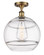 Ballston One Light Semi-Flush Mount in Brushed Brass (405|516-1C-BB-G556-12CL)
