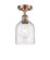 Ballston One Light Semi-Flush Mount in Antique Copper (405|516-1C-AC-G558-6SDY)