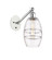 Ballston One Light Wall Sconce in White Polished Chrome (405|317-1W-WPC-G557-6CL)