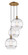 Ballston Three Light Pendant in Brushed Brass (405|113B-3P-BB-G556-12CL)