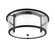 Bennington Two Light Flush Mount in Textured Black (67|C1350-TBK)