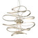 Calligraphy LED Chandelier in Silver Leaf (68|213-43-SL/SS)