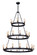 Noble LED Chandelier in Black / Natural Aged Brass (16|26278BKNAB/BUL)