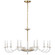 Brigitte LED Chandelier in Clear Glass and Hand-Rubbed Antique Brass (268|PCD 5021CG/HAB)