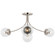 Prescott LED Semi-Flush Mount in Polished Nickel (268|KS 4009PN-CG)