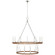Darlana Wrapped LED Chandelier in Polished Nickel and Natural Rattan (268|CHC 5882PN/NRT)