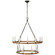 Darlana Wrapped LED Chandelier in Polished Nickel and Natural Rattan (268|CHC 5880PN/NRT)
