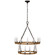 Darlana Wrapped LED Chandelier in Polished Nickel and Natural Rattan (268|CHC 5878PN/NRT)