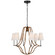 Biscayne LED Chandelier in Bronze and Natural Rattan (268|CHC 5581BZ/NRT-L)