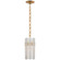 Bonnington One Light Pendant in Hand-Rubbed Antique Brass (268|ARN 5123HAB-ALB)