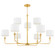 Paramus Eight Light Chandelier in Aged Brass (70|9148-AGB)