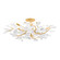 Marabec Ten Light Semi Flush Mount in Vintage Gold Leaf/ White Plaster (70|2232-VGL/WP)