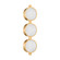 Ansonia LED Wall Sconce in Vintage Brass (68|377-03-VB)