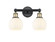 Edison Two Light Bath Vanity in Black Antique Brass (405|616-2W-BAB-G1217-6WV)