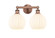 Edison LED Bath Vanity in Antique Copper (405|616-2W-AC-G1217-8WV)