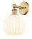 Edison One Light Wall Sconce in Brushed Brass (405|616-1W-BB-G1217-8WV)