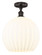 Edison One Light Semi-Flush Mount in Oil Rubbed Bronze (405|616-1F-OB-G1217-14WV)
