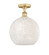 Edison One Light Semi-Flush Mount in Brushed Brass (405|616-1F-BB-G1216-12WM)