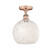 Edison One Light Semi-Flush Mount in Antique Copper (405|616-1F-AC-G1216-10WM)