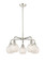 Ballston Five Light Chandelier in Polished Nickel (405|516-5CR-PN-G1216-6WM)