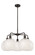 Downtown Urban LED Chandelier in Oil Rubbed Bronze (405|516-5CR-OB-G1216-10WM)