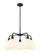 Ballston LED Chandelier in Matte Black (405|516-5CR-BK-G1217-8WV)