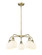 Downtown Urban LED Chandelier in Antique Brass (405|516-5CR-AB-G1217-6WV)